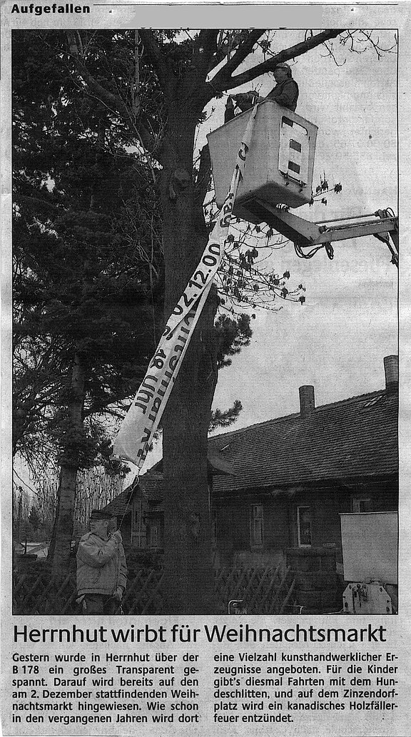 Herrnhut wirbt für Weihnachtsmarkt